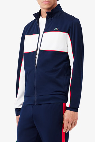 Chaqueta Classic fit de tenis - Azul marino y blanco