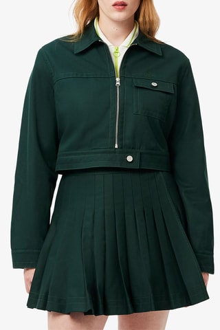 Chaqueta relaxed fit - Verde oscuro