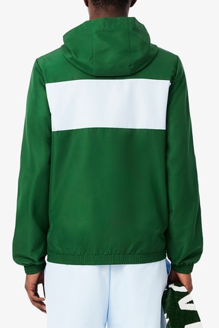 Chaqueta con capucha de tenis - Verde y blanco