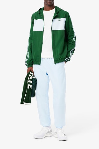 Chaqueta con capucha de tenis - Verde y blanco