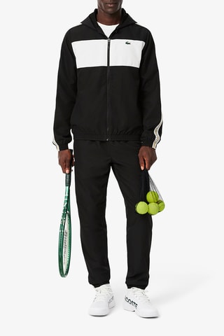 Chaqueta con capucha de tenis - Negro y blanco
