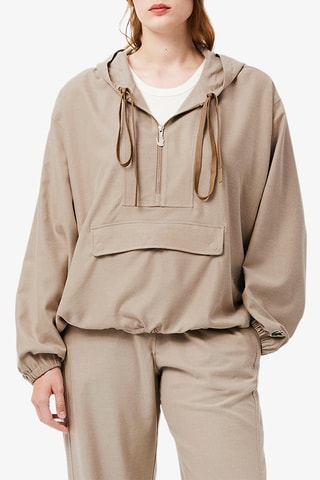 Chaqueta con capucha - Beige