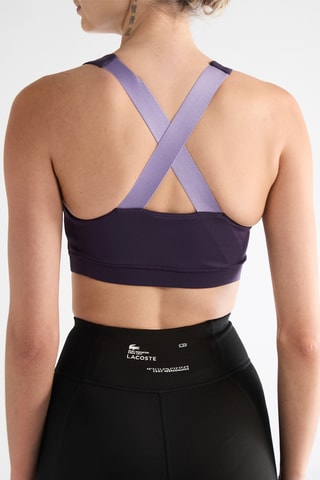 Bralette deportivo - Negro y lila