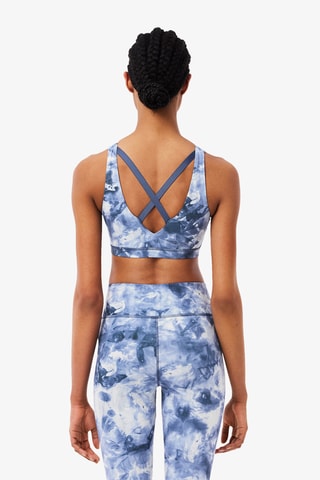 Brassière tie and dye - Bleu cobalt