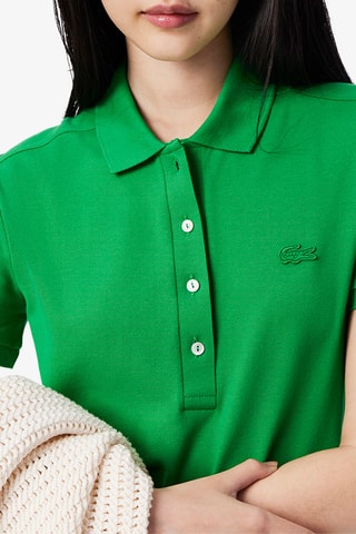 Vestido polo slim fit - Verde