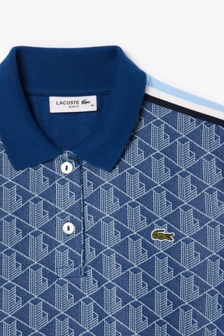 Vestido polo slim fit - Azul petróleo