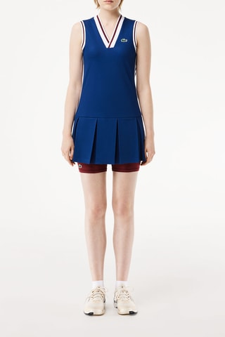 Vestido plisado de tenis - Azul marino