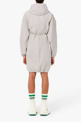 Vestido evasé con capucha - Crudo