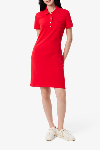 Vestido polo slim fit - Rojo