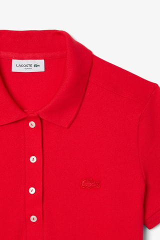 Vestido polo slim fit - Rojo