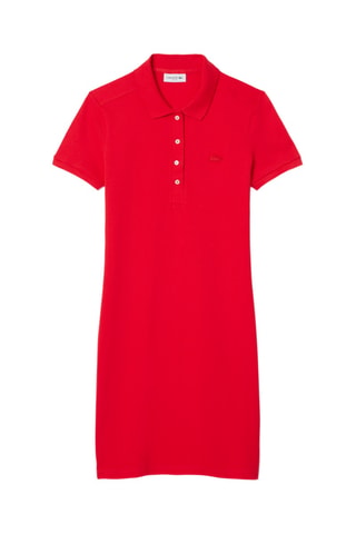 Vestido polo slim fit - Rojo