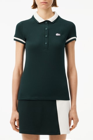 Polo slim fit de algodón orgánico - Kaki