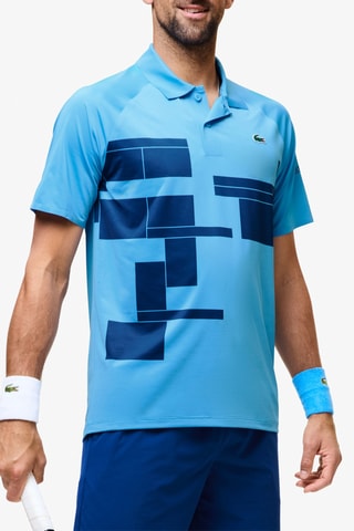 Polo de tenis regular fit Lacoste Tennis x Novak Djokovic - Azul
