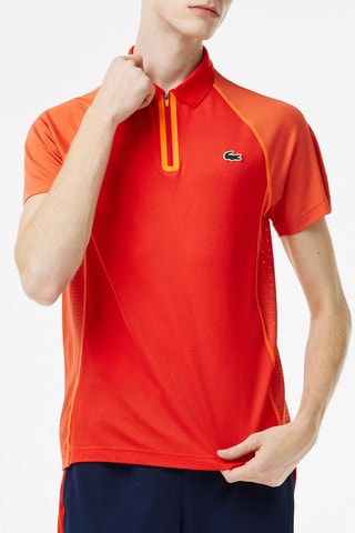 Polo regular fit Lacoste Tennis - Naranja sanguina