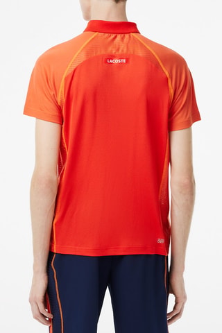 Polo regular fit Lacoste Tennis - Naranja sanguina