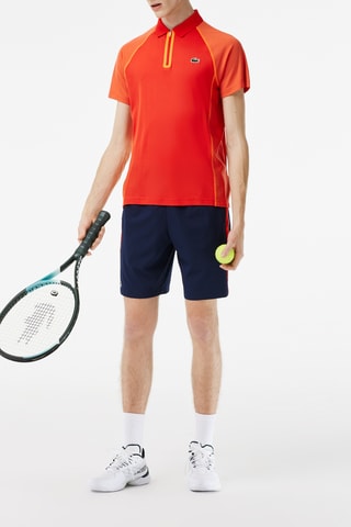 Polo regular fit Lacoste Tennis - Naranja sanguina