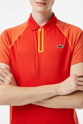 Polo regular fit Lacoste Tennis - Naranja sanguina