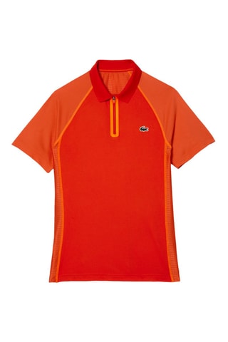 Polo regular fit Lacoste Tennis - Naranja sanguina