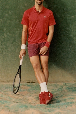 Polo regular fit ultra-dry x Novak Djokovic de tenis - Rojo