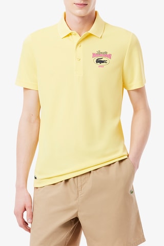 Polo de tennis regular fit Miami Open - Jaune