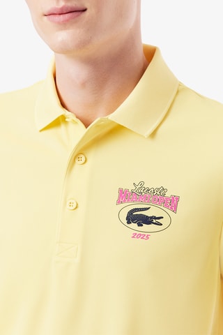 Polo de tennis regular fit Miami Open - Jaune