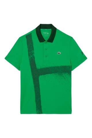 Polo Lacoste Tennis x Novak Djokovic regular fit - Verde flúor