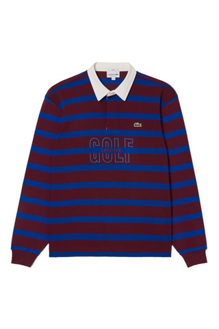 Polo relaxed - Burdeos y azul cobalto