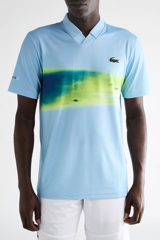 Polo - Azul claro y verde