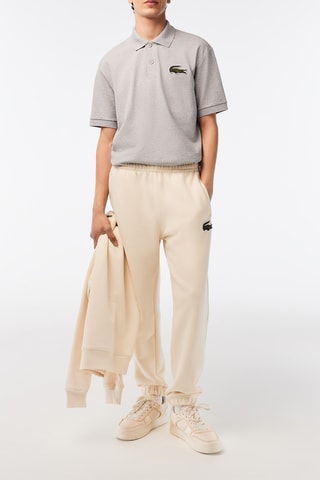 Polo loose fit - Gris clair chiné