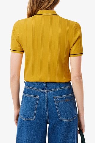 Polo Roland Garros regular fit - Moutarde
