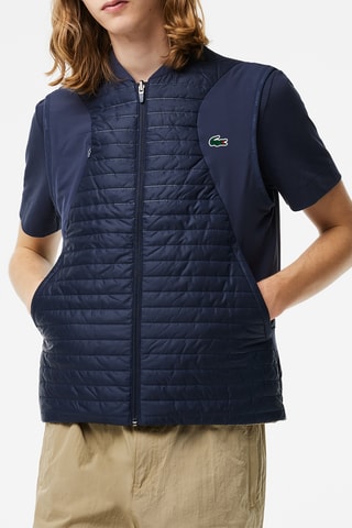 Chaleco reversible regular fit - Azul marino y beige