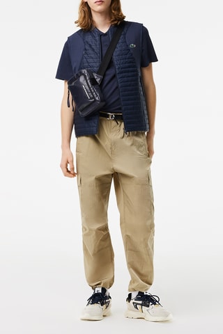 Chaleco reversible regular fit - Azul marino y beige