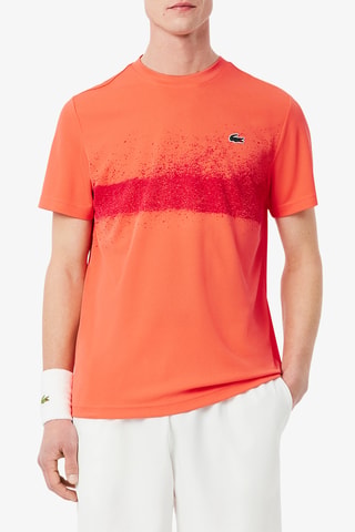 Camiseta Lacoste Tennis x Novak Djokovic regular fit - Coral
