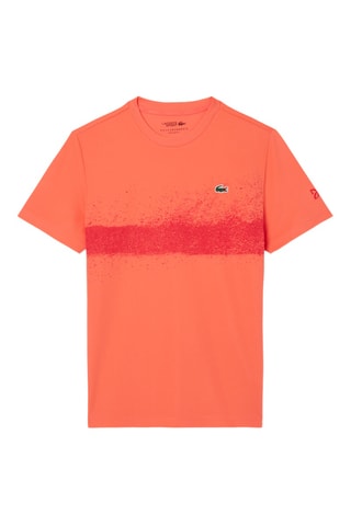 Camiseta Lacoste Tennis x Novak Djokovic regular fit - Coral
