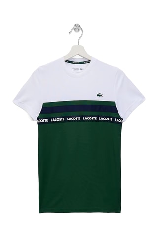 Camisa regular fit - Blanco y verde oscuro