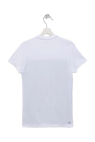 Camisa regular fit - Blanco y verde oscuro