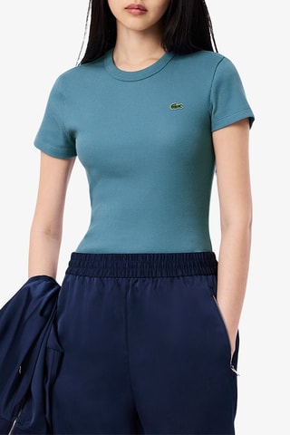 Camiseta slim fit - Azul cobalto