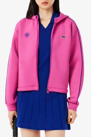 Sweat à capuche Roland Garros Paris regular fit - Mauve