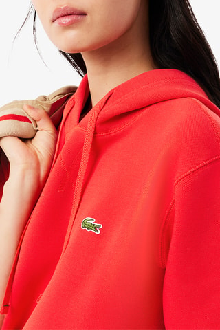 Sudadera con capucha relaxed fit - Rojo