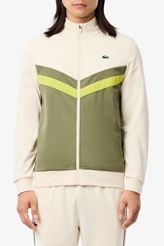 Sweat de tennis classic fit - Ecru et kaki