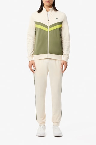 Sweat de tennis classic fit - Ecru et kaki
