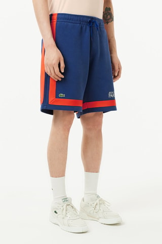 Short en coton biologique Jeux Olympiques 1924 - Bleu