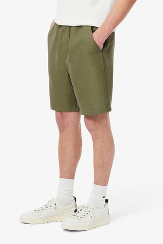 Short en lin regular fit - Kaki