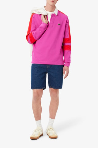 Bermuda en jean straight fit - Bleu foncé