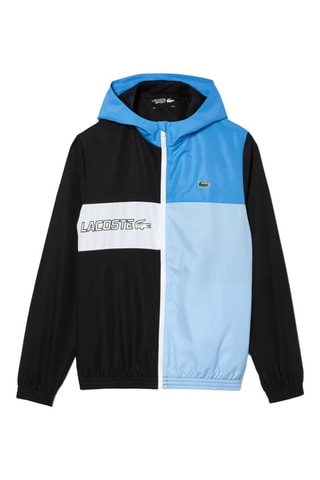 Chaqueta con capucha y pantalón de chándal - Negro