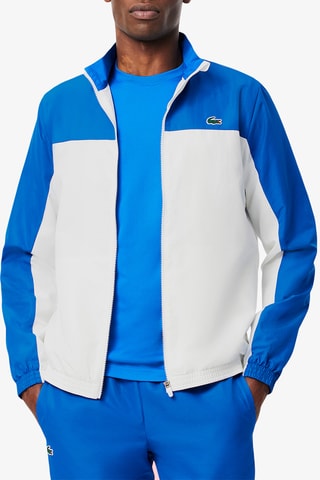 Chaqueta y pantalón de deporte de tenis regular fit - Blanco y azul cobalto