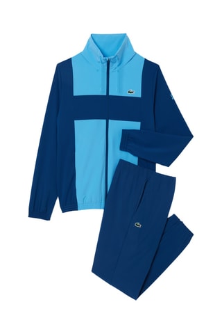 Chaqueta y pantalón de tenis regular fit Lacoste Tennis x Novak Djokovic - Azul marino y celeste