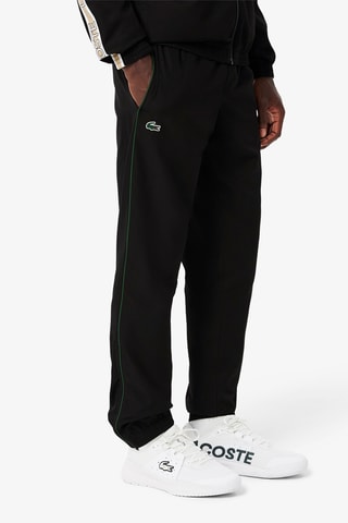 Chaqueta con capucha y pantalón de chándal de tenis regular fit - Negro