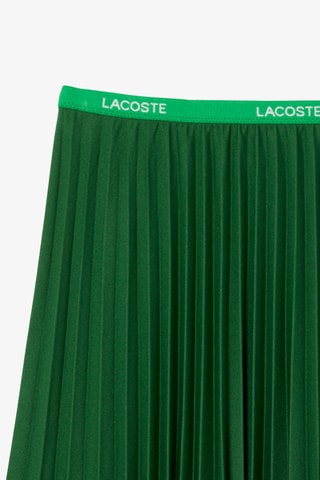 Falda plisada de talle alto - Verde