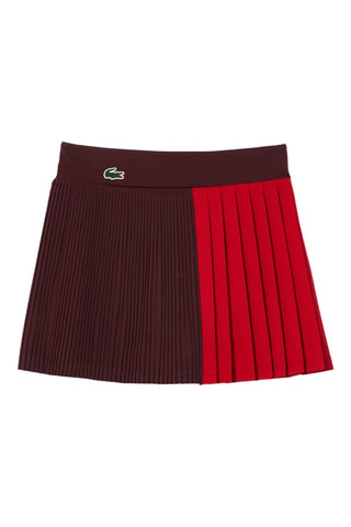 Jupe-short de tennis - Marron foncé et rouge